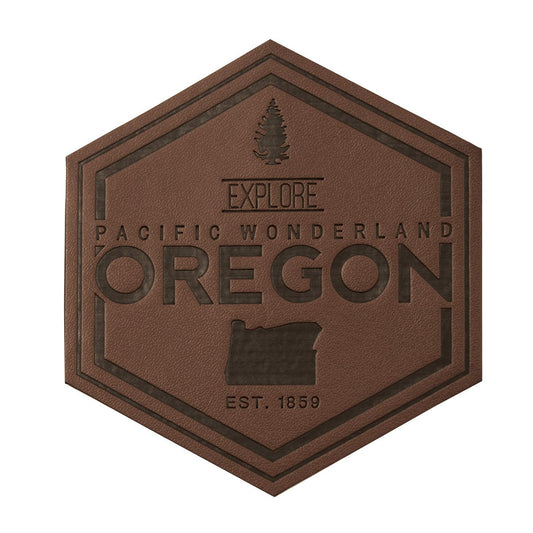 Explore Pacific Wonderland Oregon PU Leather Patch