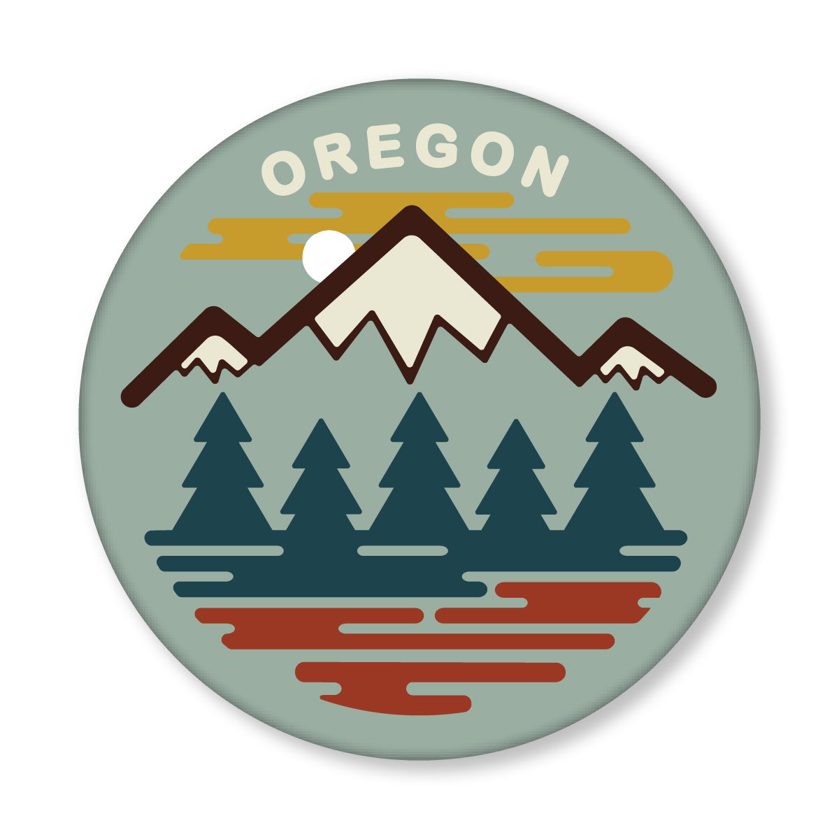 Oregon Fifty Ranges Refrigerator Magnet