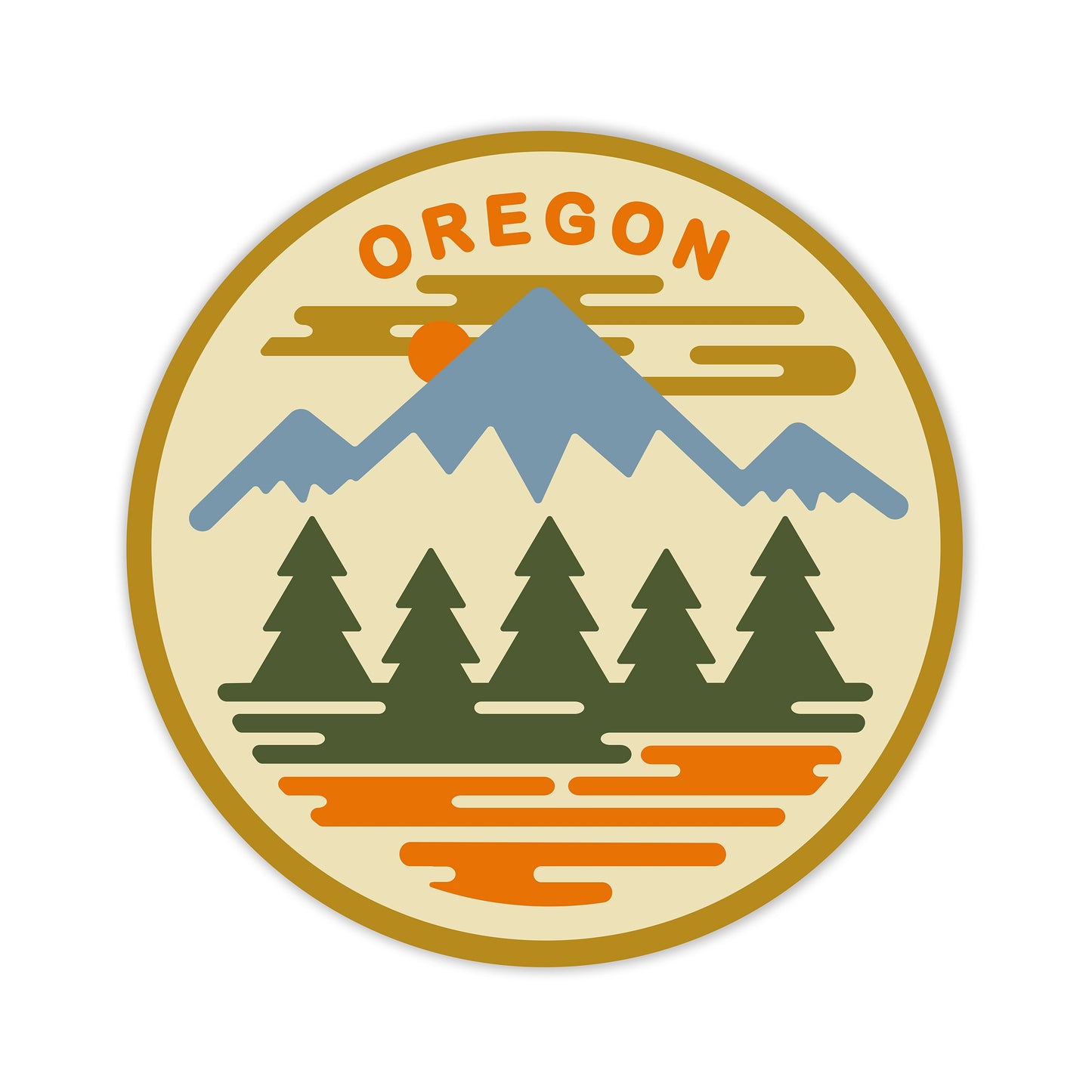 Oregon Fifty Ranges Refrigerator Magnet