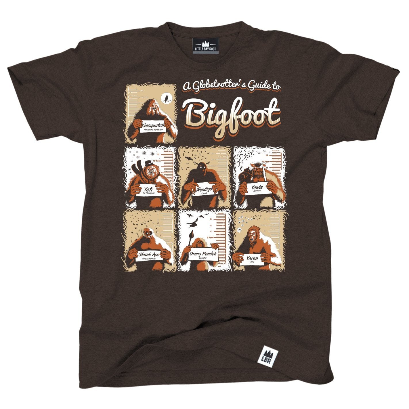 A Globetrotter’s Guide to Bigfoot | Adult T- Shirt
