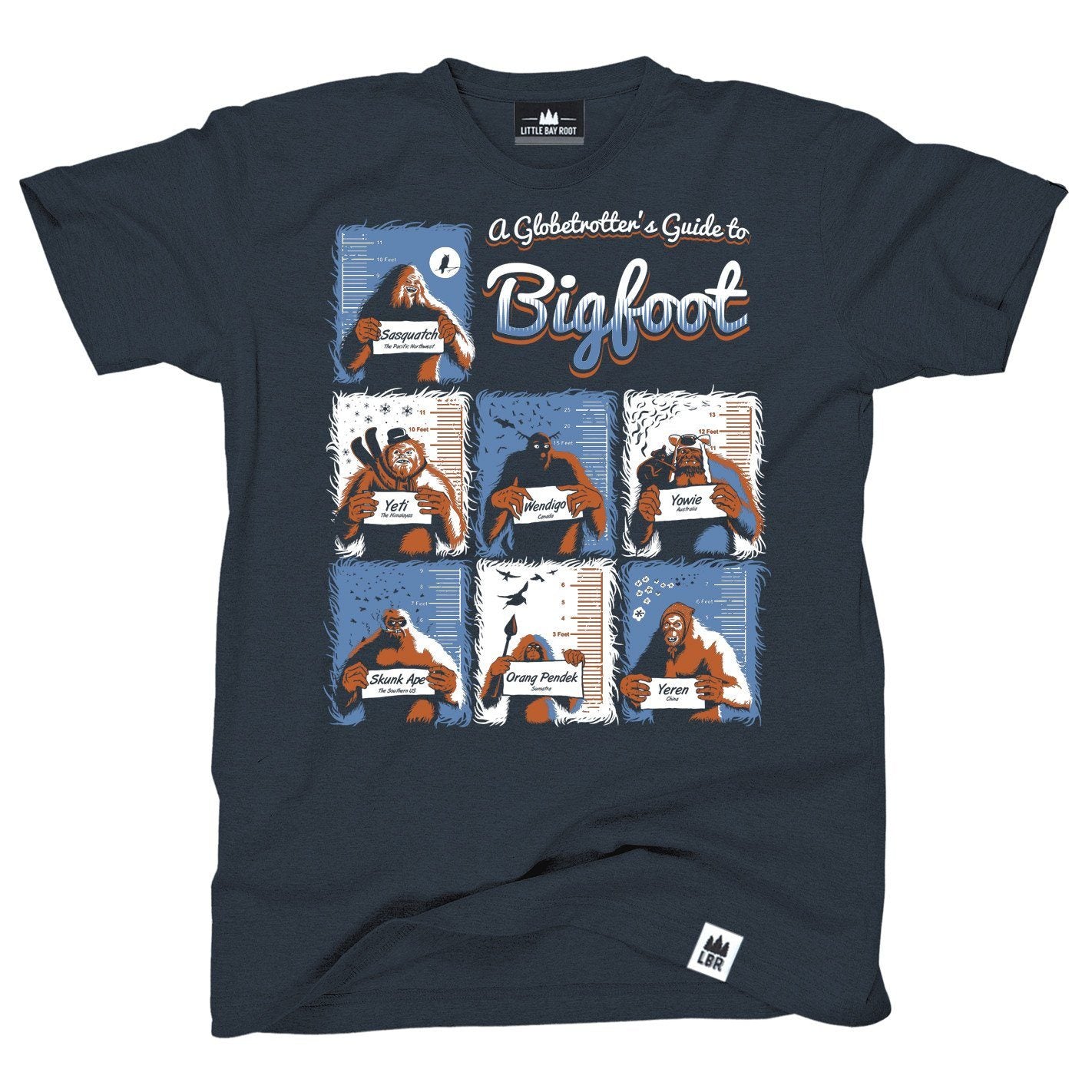 A Globetrotter’s Guide to Bigfoot | Adult T- Shirt