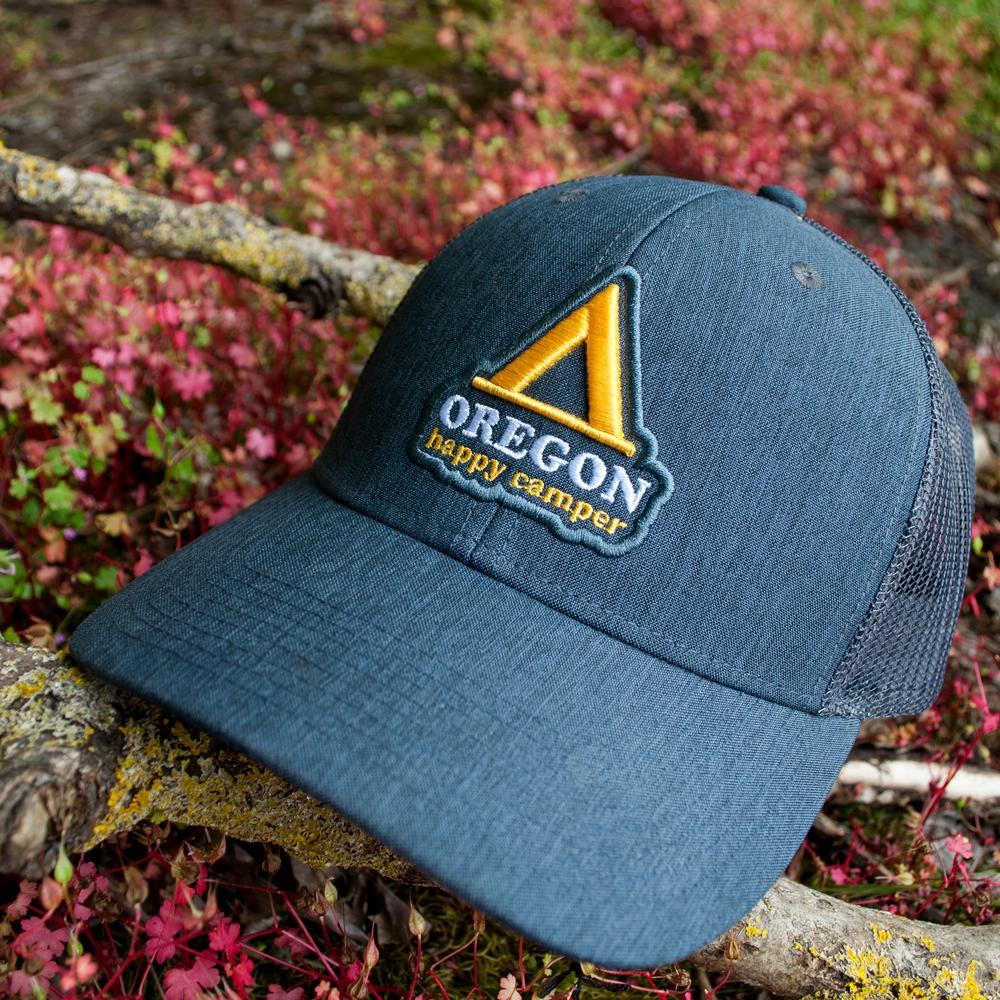 Happy Camper Oregon | Curved Bill Trucker Hat