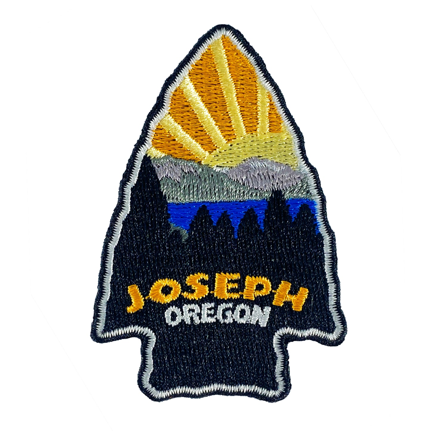 Joseph Oregon Arrowhead Wallowa Lake | Iron-on Embroidered Patch