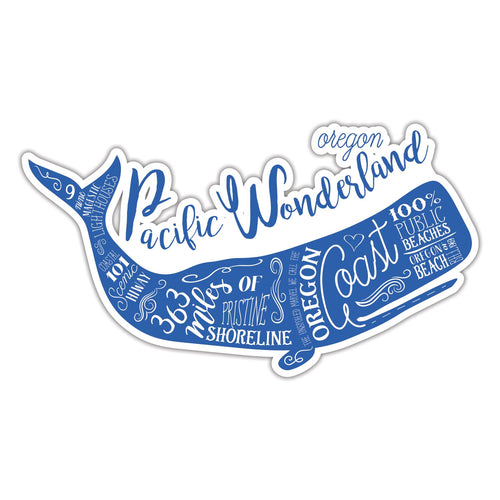 Oregon Coast Whale | Sticker