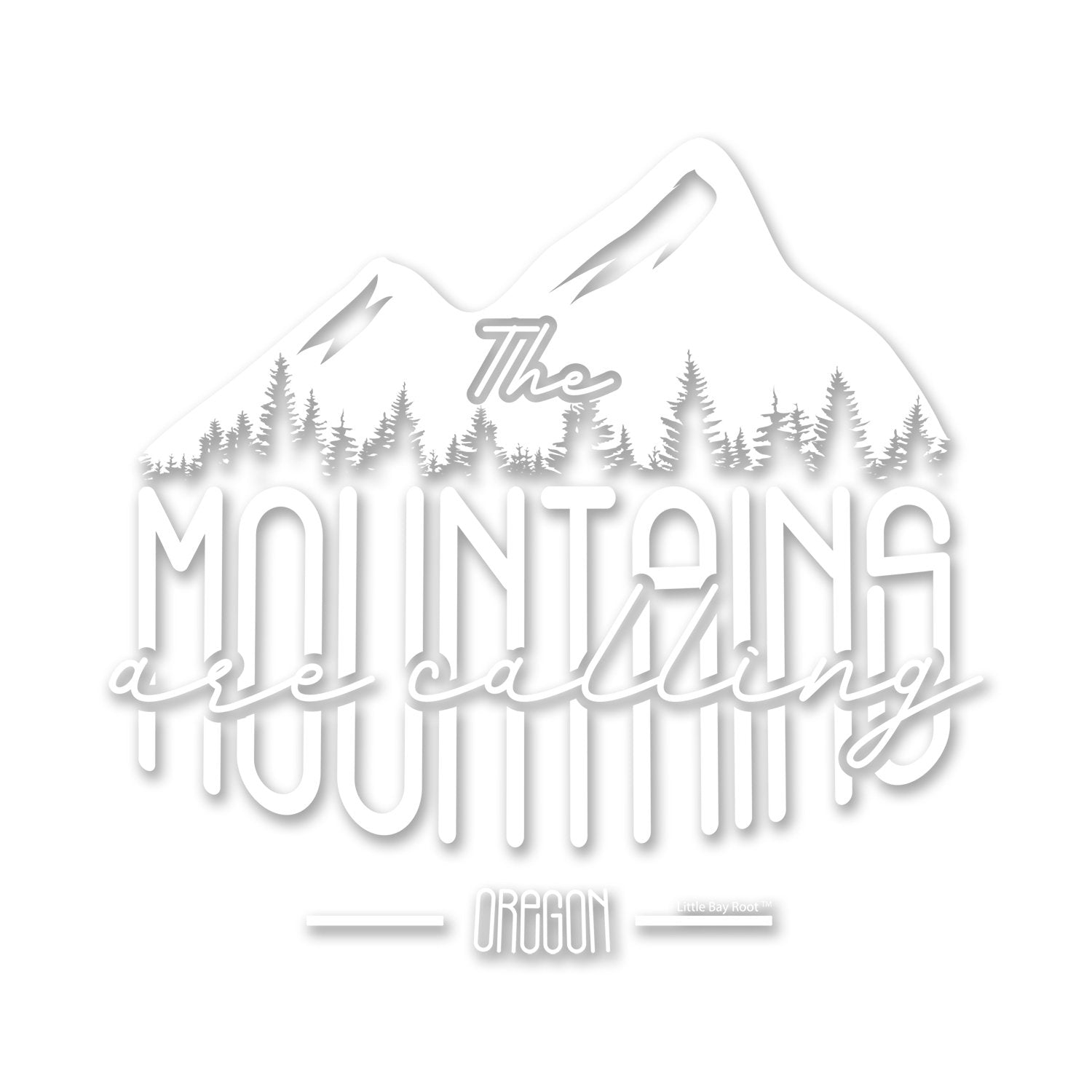 Oregon The Mountains are Calling | Sticker/Decal