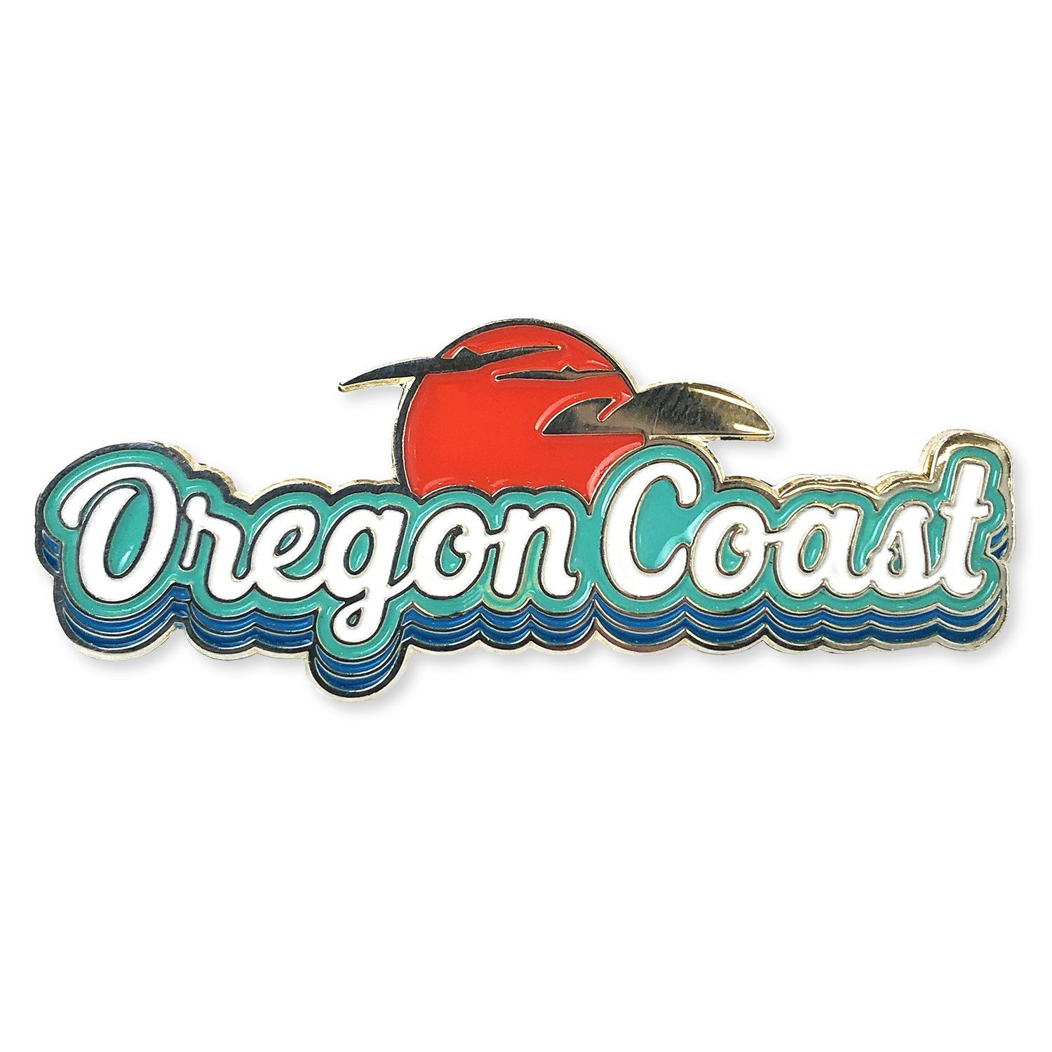 Oregon Coast Retro | Enamel Lapel Pin