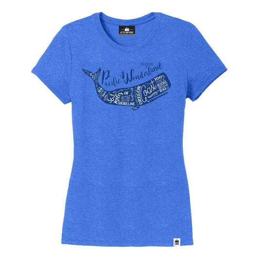 Oregon Coast Whale | Women's Crewneck T-Shirt