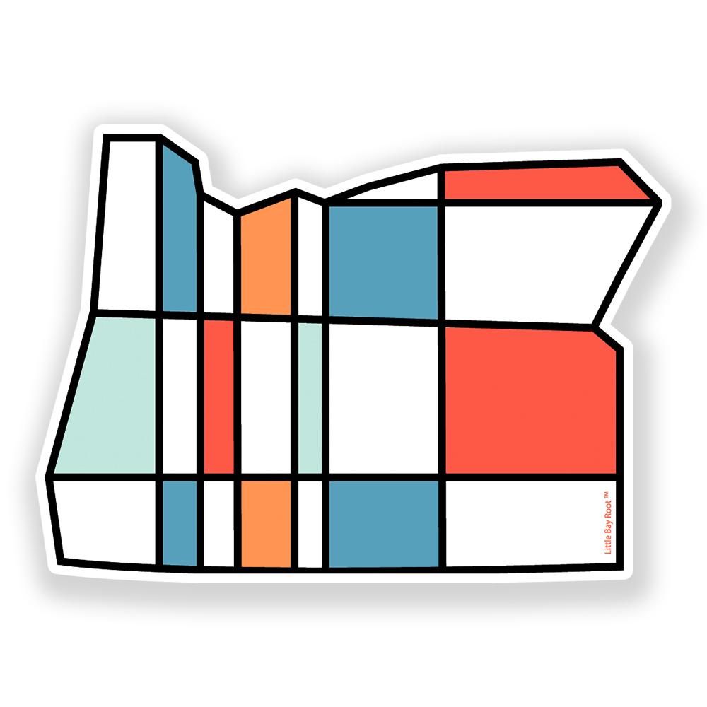 Oregon Mondrian | Sticker