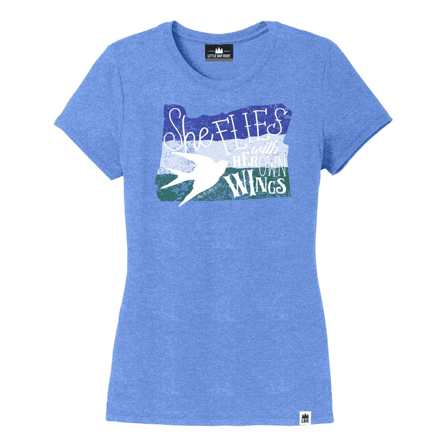 She Flies with Her Own Wings | Women's Crewneck T-Shirt
