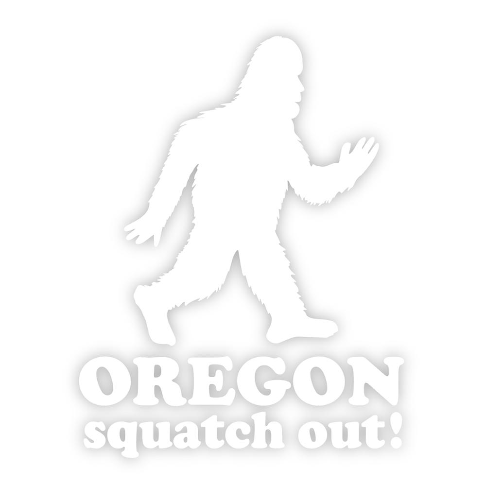 Oregon Squatch Out Bigfoot | Vinyl Sticker / Decal | Little Bay Root