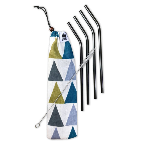LBRs metal straw set with brush (4Pack)