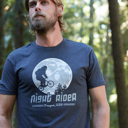 Night Rider Oregon Bigfoot | Adult T-Shirt