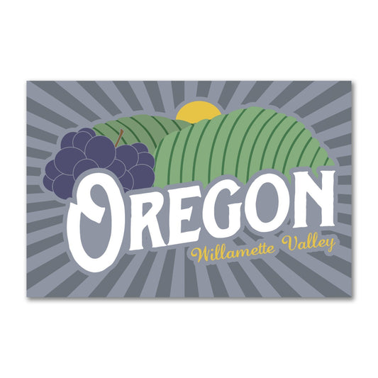 Oregon Willamette Valley Vintage | Refrigerator Magnet
