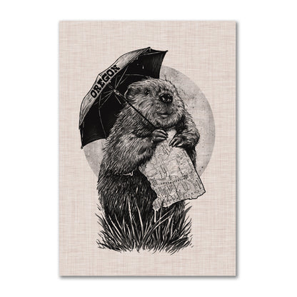 Oregon Beaver Refrigerator Magnet