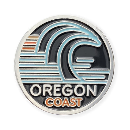 Oregon Coast Surf Ocean Waves | Enamel Lapel Pin