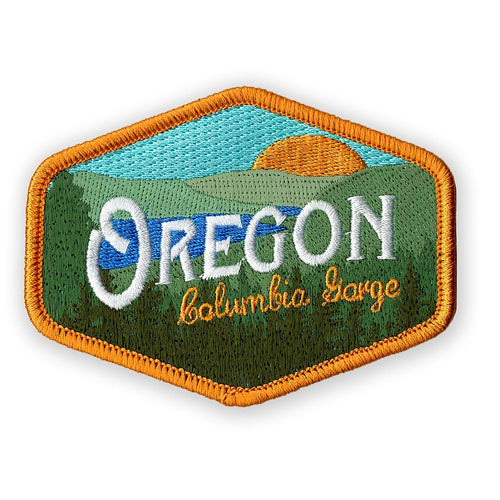 Oregon Columbia Gorge Vintage | Iron-on Embroidered Patch