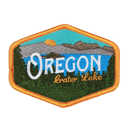 Oregon Crater Lake Vintage | Iron-on Embroidered Patch