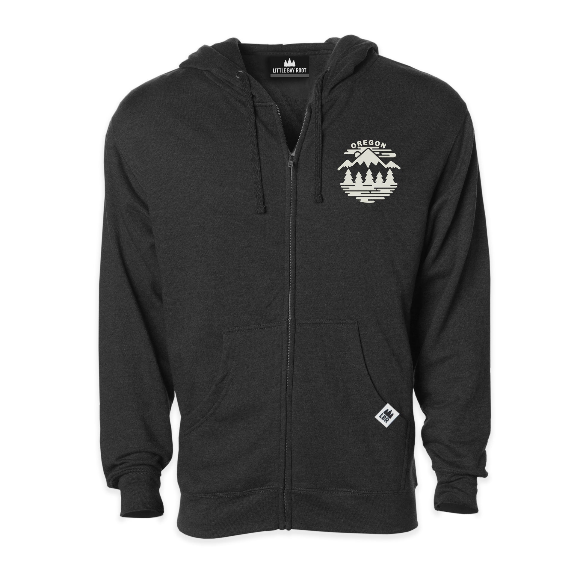 Oregon Fifty Ranges Unisex Zip Hoodie Front