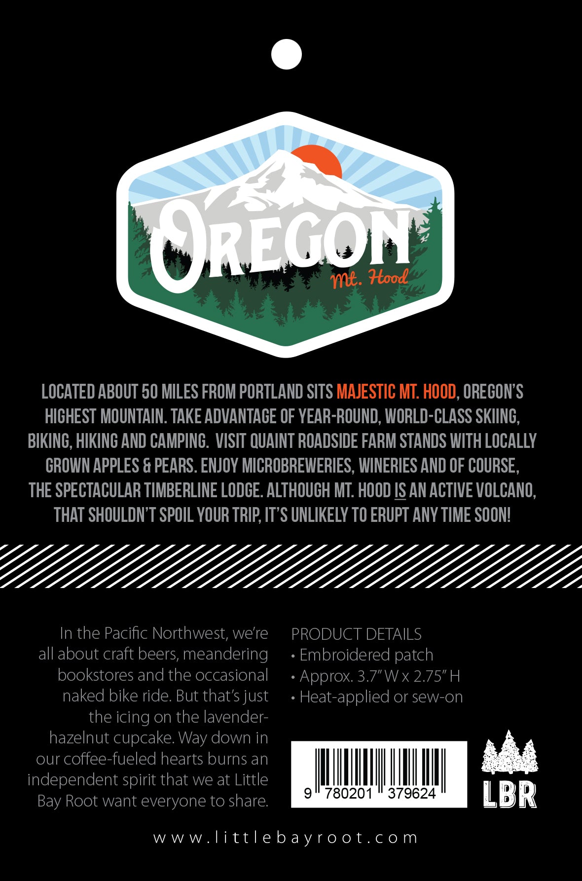 Oregon Mt Hood Vintage | Iron-on Embroidered Patch