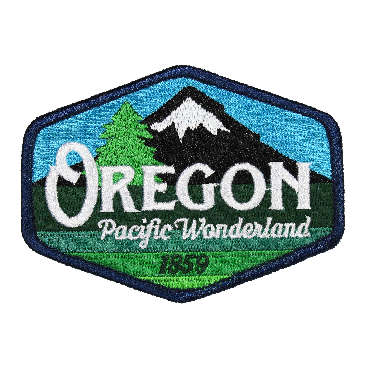 Oregon Pacific Wonderland Vintage | Iron-on Embroidered Patch