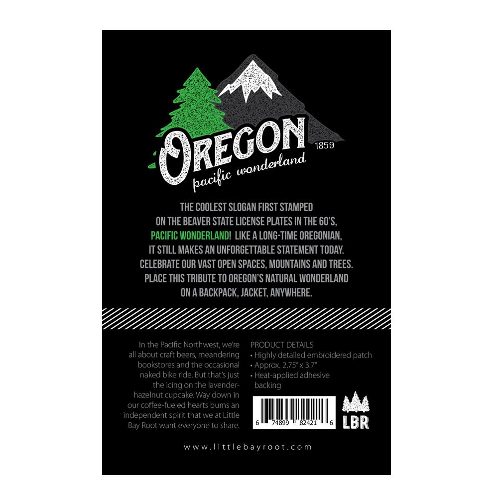 Oregon Pacific Wonderland Vintage | Iron-on Embroidered Patch