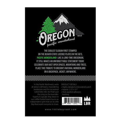 Oregon Pacific Wonderland Vintage | Iron-on Embroidered Patch