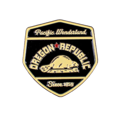 Oregon Republic Beaver Pacific Wonderland | Enamel Lapel Pin