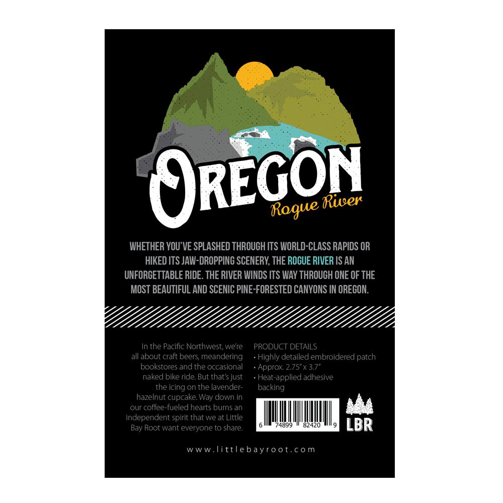 Oregon Rogue River Vintage | Iron-on Embroidered Patch