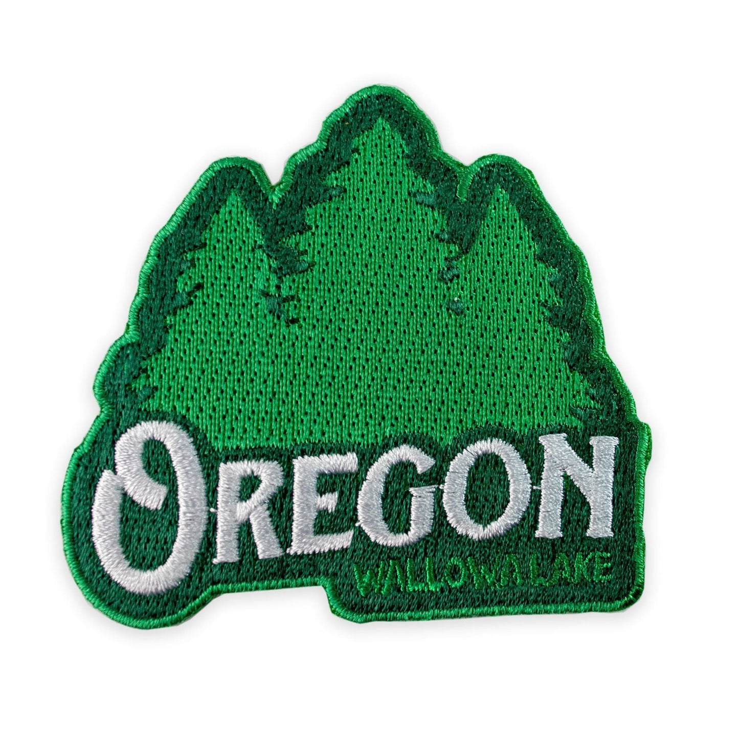 Oregon Wallowa Lake Trees | Iron-on Embroidered Patch