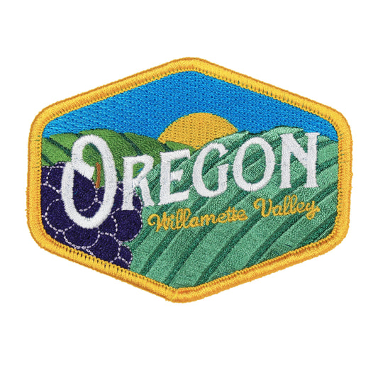 Oregon Willamette Valley Vintage | Iron-on Embroidered Patch