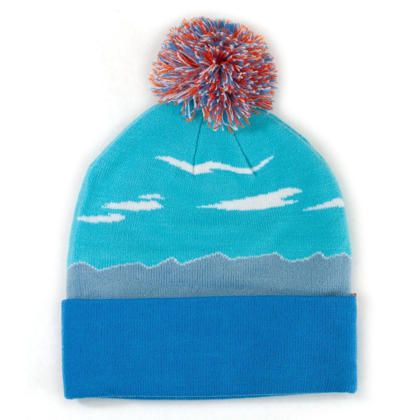 Oregon Coast Vintage Jacquard Pompom Beanie