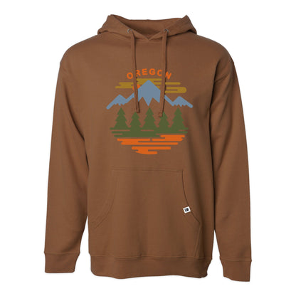 Oregon Fifty Ranges Four Seasons Unisex Pullover Hoodie