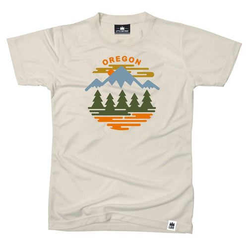 Oregon Fifty Ranges Four Seasons Adult T-Shirt Natural