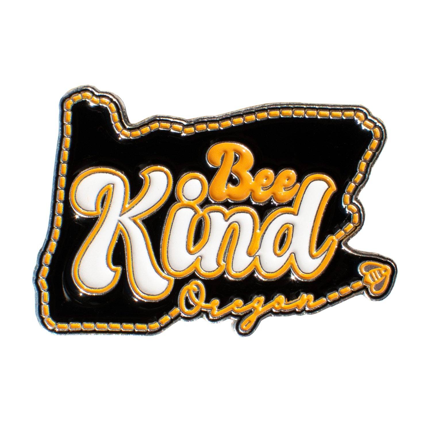 Oregon Bee Kind | Enamel Lapel Pin