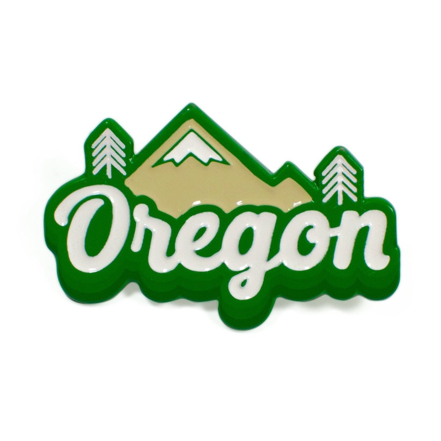 Oregon Cascades Retro | Enamel Lapel Pin
