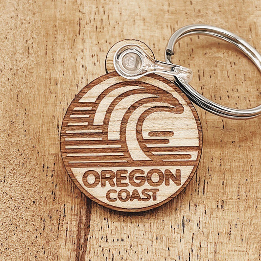 Oregon Coast Horizons | Wooden Key Ring