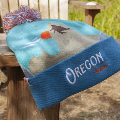 Oregon Coast Vintage | Jacquard Pompom Beanie