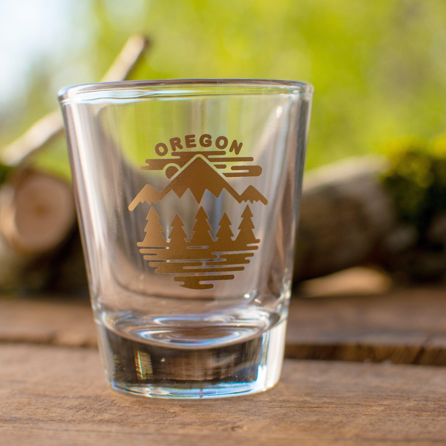 Oregon Fifty Ranges | Shot Glass
