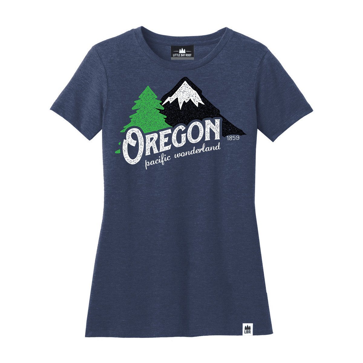 Oregon Pacific Wonderland Vintage | Women's Crewneck T-Shirt – Little ...
