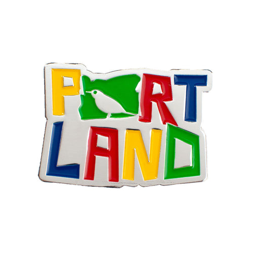 Portland Colorful Bird | Enamel Lapel Pin