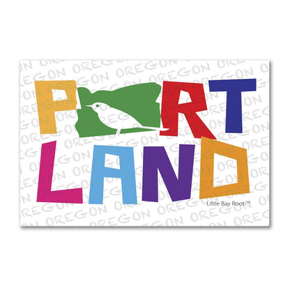 Colorful Bird Portland | Refrigerator Magnet