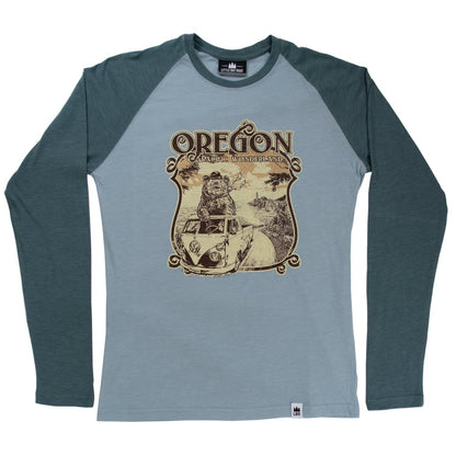 Pacific WonderVan with Bear Long-Sleeve Raglan T-Shirt