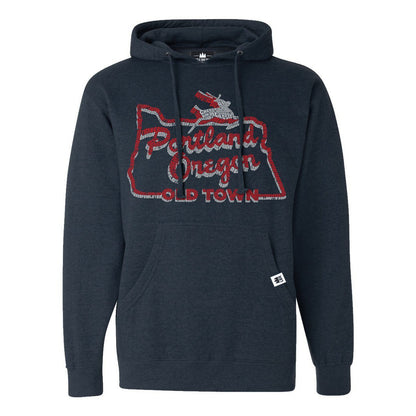 White Stag Sign Portland Oregon Unisex Pullover Hoodie