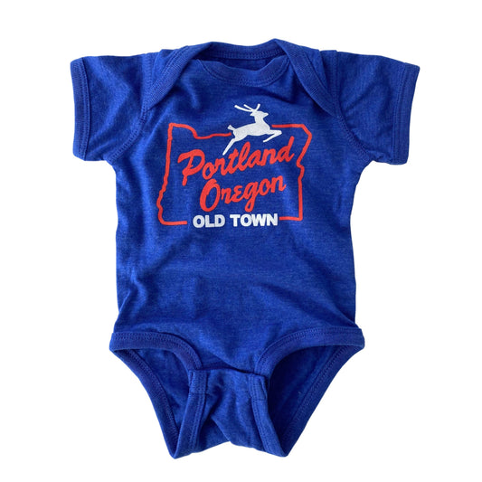 White Stag Sign Portland Oregon Infant Bodysuit