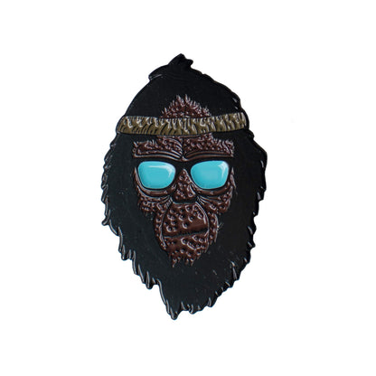 Retro Squatch Bigfoot Head | Enamel Lapel Pin