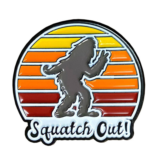 Squatch Out Bigfoot Sasquatch | Enamel Lapel Pin