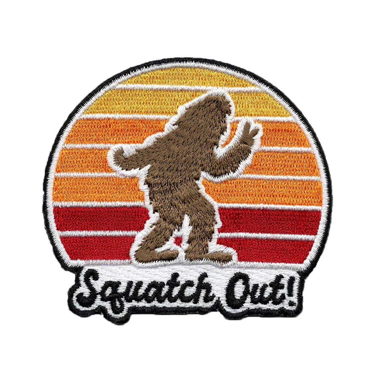 Squatch Out Bigfoot Sasquatch | Iron-on Embroidered Patch