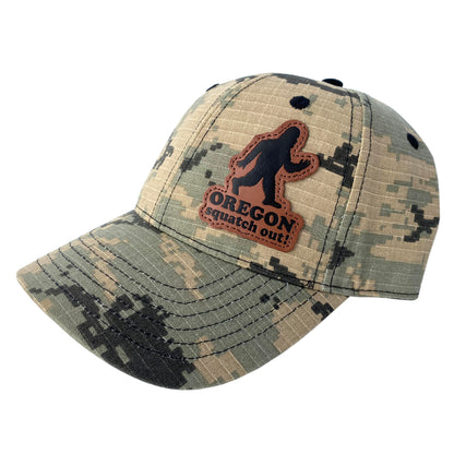 Squatch Out Oregon Digital Camo Baseball Hat