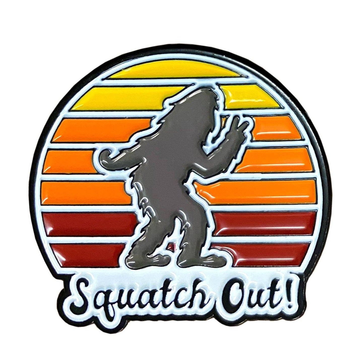 Squatch Out | Enamel Lapel Pin