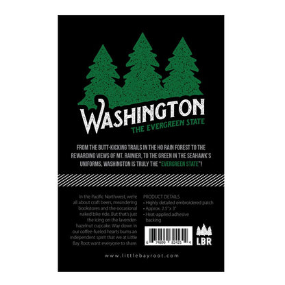 Washington Evergreen State | Iron-on Embroidered Patch